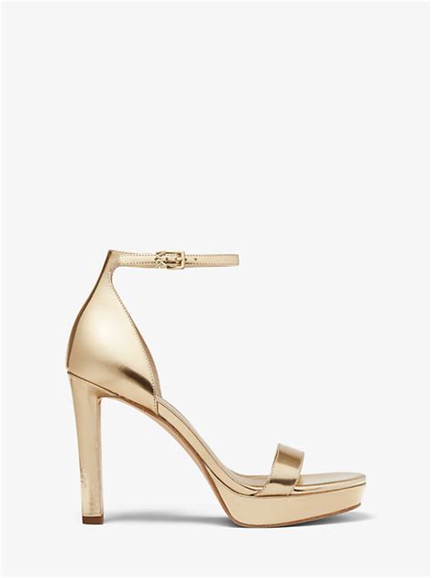 michael kors margot sandal|Margot Metallic Platform Sandal .